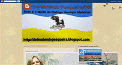 Desktop Screenshot of defendendopesqueira.blogspot.com