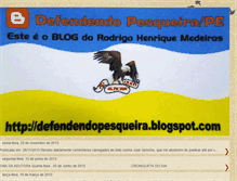 Tablet Screenshot of defendendopesqueira.blogspot.com