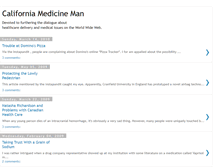 Tablet Screenshot of califmedicineman.blogspot.com