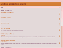 Tablet Screenshot of medical-equipment-guide.blogspot.com