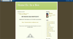 Desktop Screenshot of homeecinabox.blogspot.com