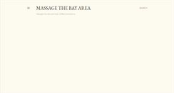 Desktop Screenshot of massagethebayarea.blogspot.com