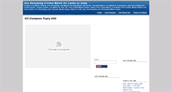 Desktop Screenshot of livestreamcricketonline.blogspot.com