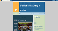 Desktop Screenshot of expatriateindianwritinginenglish.blogspot.com