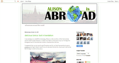 Desktop Screenshot of alisonisabroad.blogspot.com