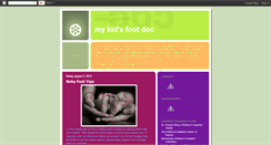 Desktop Screenshot of mykidsfootdoc.blogspot.com