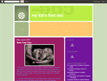 Tablet Screenshot of mykidsfootdoc.blogspot.com