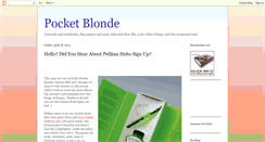 Desktop Screenshot of pocketblonde.blogspot.com