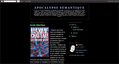 Desktop Screenshot of apocalypse-semantique.blogspot.com