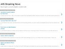 Tablet Screenshot of ahsbreakingnews.blogspot.com