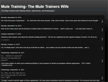 Tablet Screenshot of muletraining.blogspot.com