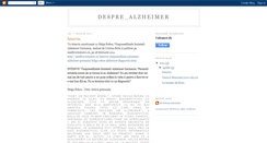 Desktop Screenshot of despre-alzheimer.blogspot.com
