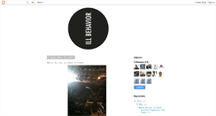 Desktop Screenshot of illbehaviormag.blogspot.com