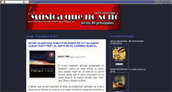 Desktop Screenshot of lamusicaquenosonoenlos40principales.blogspot.com