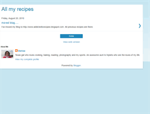 Tablet Screenshot of just-denise-recipes.blogspot.com