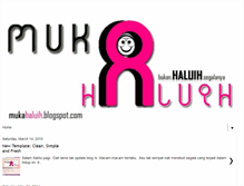 Tablet Screenshot of mukahaluih.blogspot.com