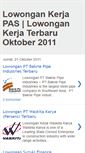 Mobile Screenshot of lowongankerja-pas.blogspot.com