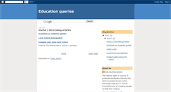 Desktop Screenshot of educationqueries.blogspot.com