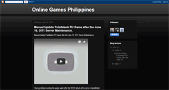 Desktop Screenshot of onlinegamesphilippines.blogspot.com