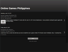 Tablet Screenshot of onlinegamesphilippines.blogspot.com