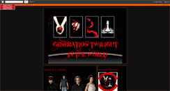 Desktop Screenshot of generationtwilight.blogspot.com