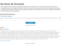 Tablet Screenshot of escritoresdevenezuela.blogspot.com