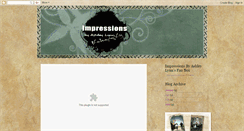 Desktop Screenshot of impressionsbyashleylynn.blogspot.com