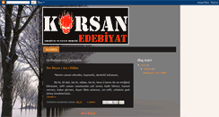 Desktop Screenshot of korsanedebiyat.blogspot.com