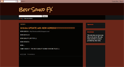 Desktop Screenshot of bestsoundfx.blogspot.com