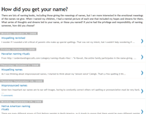 Tablet Screenshot of howdidyougetyourname.blogspot.com