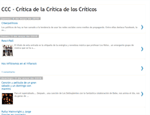 Tablet Screenshot of criticadelacriticadeloscriticos.blogspot.com