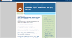 Desktop Screenshot of hibernate3tutorials.blogspot.com