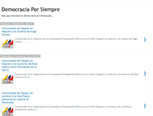 Tablet Screenshot of democraciaporsiempre.blogspot.com
