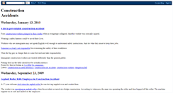 Desktop Screenshot of constructionaccidents.blogspot.com