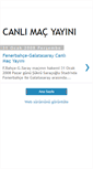 Mobile Screenshot of canlimacyayini.blogspot.com