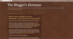 Desktop Screenshot of bloggerhorizons.blogspot.com