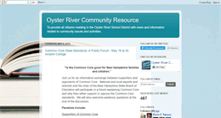 Desktop Screenshot of oysterrivercommunity.blogspot.com