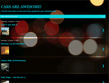 Tablet Screenshot of cars-are-awesome.blogspot.com