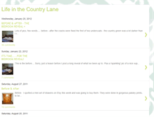 Tablet Screenshot of lifeinthecountrylane.blogspot.com