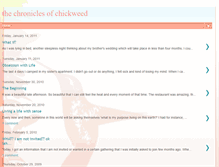 Tablet Screenshot of chickweedchronicles.blogspot.com