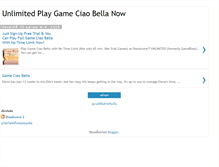 Tablet Screenshot of game-ciaobella.blogspot.com