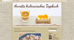 Desktop Screenshot of annetts-kulinarisches-tagebuch.blogspot.com