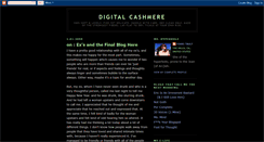 Desktop Screenshot of digitalcashmere.blogspot.com