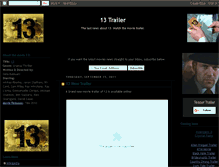 Tablet Screenshot of 13-movie-trailer.blogspot.com