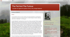 Desktop Screenshot of fatandfurious.blogspot.com