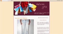 Desktop Screenshot of materialgirlsbrecho.blogspot.com