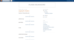 Desktop Screenshot of flyerblogging.blogspot.com