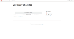 Desktop Screenshot of cuentasyabalorios.blogspot.com