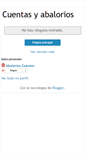 Mobile Screenshot of cuentasyabalorios.blogspot.com