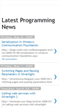 Mobile Screenshot of latestprogrammingnews.blogspot.com